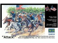 3550 Master Box 8-й кавалерийский полк в атаке (Пенсильвания) (1:35)