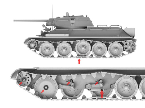 BT-009 Border Model Советский танк Т-34/76 с экранами (1:35)
