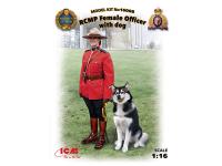 16008 ICM Фигура, Офицер Королевской Канадской Конной Полиции с собакой (1:16)