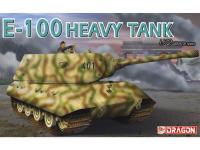 7256 Dragon Немецкий проектный супертяжёлый танк E-100 с 2-мя фигурами (1:72)