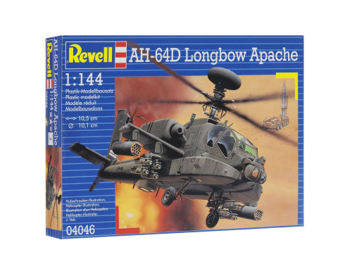 04046 Revell Американский ударный вертолет AH-64D longbow Apache (1:144)