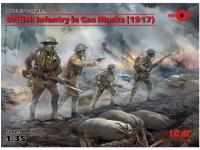 35703 ICM Фигуры, Британская пехота в противогазах (1917 г.) (1:35)