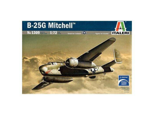 1309 Italeri Американский бомбардировщик B-25G Mitchell  (1:72)