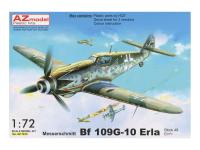 AZ7615 AZ Model Немецкий истребитель Messerschmitt Bf-109G-10 Erla (1:72)