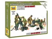 6147 Звезда Советский 120-мм миномёт с расчётом (1:72)