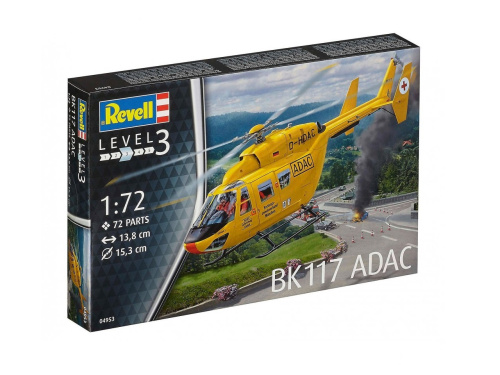 04953 Revell Многоцелевой вертолет BK-117 спасательной службы ADAC (1:72)