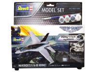 64965 Revell Американский истребитель Maverick F/A-18 Hornet "Top Gun" Подарочный набор (1:72) 64965 Revell Американский истребитель Maverick F/A-18 Hornet "Top Gun" Подарочный набор (1:72)