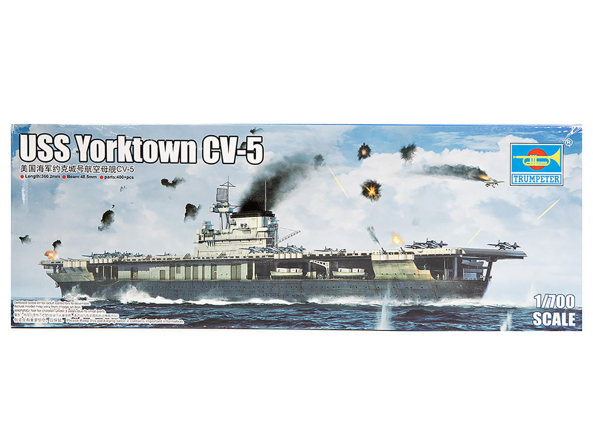 06707 Trumpeter Авианосец ВМС США Yorktown CV-5 (1:700) купить в  интернет-магазине Моделист - Доставка по всей России