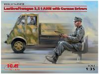 35418 ICM Lastkraftwagen 3,5 t AHN с германскими водителями (1:35)