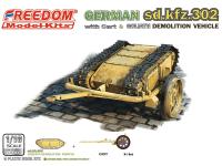 16003 Freedom Model Kits Управляемая мина Sd.kfz. 302 Goliath с тележкой (1:16)