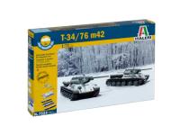 7523 Italeri Советский Танк T 34 / 76 мод.42 (2 быстросборные модели) (1:72)