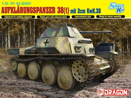6890 Dragon Немецкий легкий танк Aufklarungspanzer 38(t) mit 2cm Kw.K.38 (1:35)