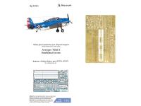 072074 Фототравление Микродизайн Grumman TBM-3 Avenger (Hobby Boss) бомбоотсек (1:72)
