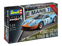 07696 Revell Автомобиль Ford GT 40 Le Mans 1968 (1:24)