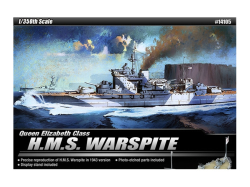 14105 Academy Английский дредноут H.M.S. Warspite (1:350)