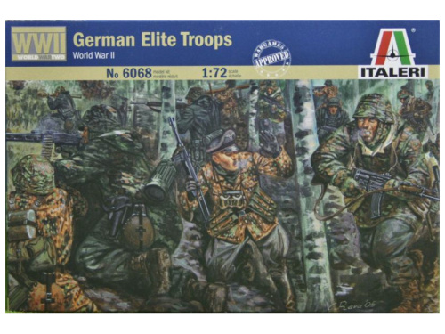 6068 Italeri Германские элитные войска Второй Мировой войны, 48 фигур (1:72)