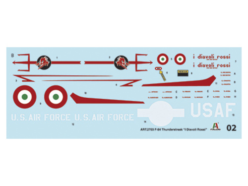 2703 Italeri Самолёт F-84F Thunderstreak (1:48)