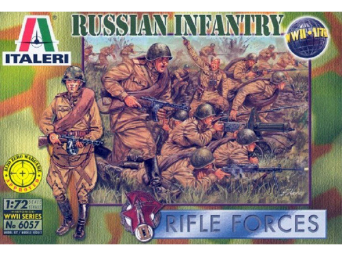 6057 Italeri Советская пехота. Вторая Мировая, 48 фигур (1:72)