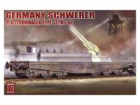 UA72043 Modelcollect Немецкая жд платформа Schwerer Plattformwagen Type SSyms 80 (1:72)