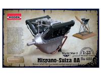 Rod622 Roden Двигатель Hispano Suiza 8A 150 h.p. (1:32)