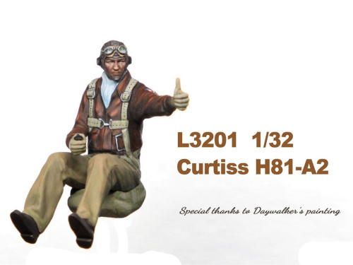 L3201 G.W.H. Истребитель Curtiss Hawk 81-A2 Flying Tigers (1:32)