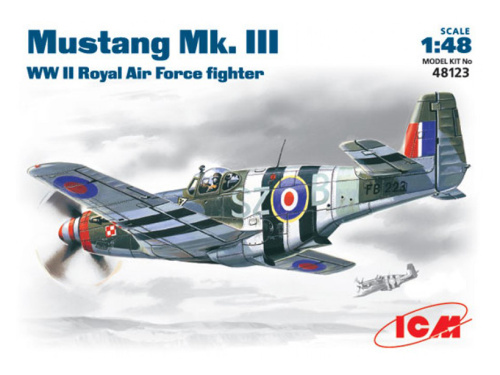 48123 ICM Мустанг MK III, истребитель ВВС Великобритании ІІ Мировой войны (1:48)