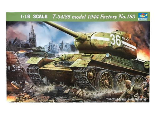 00902 Trumpeter Советский средний танк T-34/85 1944 г. Заводской №185 (1:16)