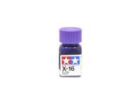 X-16 Purple gloss, enamel paint 10 ml. (Фиолетовый глянцевый) Tamiya 80016