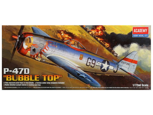 12491 Academy Самолет P-47D "Bubble top" (1:72)