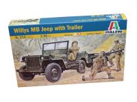 0314 Italeri Американский автомобиль Jeep Willys MB с прицепом (1:35)