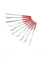 4342 JAS Набор универсальный алмазный, 3 надфиля + 7 рифелей.