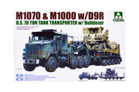 5002 Takom Американскиий танковый транспортёр M1070 сприцепом M1000 и тяжёлым трактором D9R (1:72)