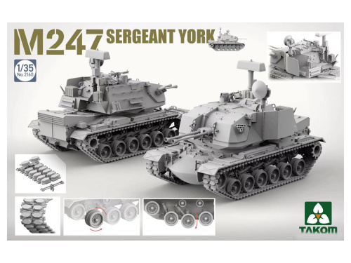 2160 Takom ЗСУ M247 Sergeant York (1:35)