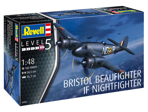 03854 Revell Британский ночной тяжелый истребитель Bristol Beaufighter IF Nightfighter (1:72)