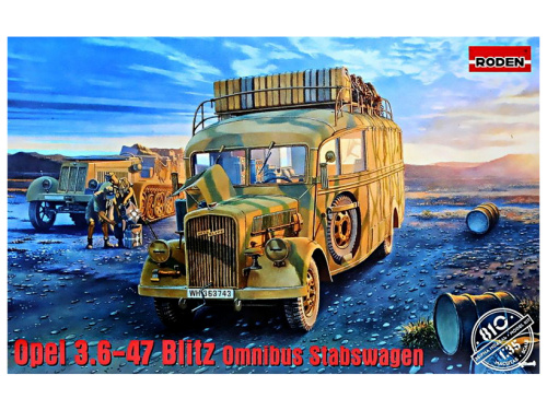 Rod810 Roden Немецкий автобус Blitz Omnibus W39 Stabswagen (1:35)