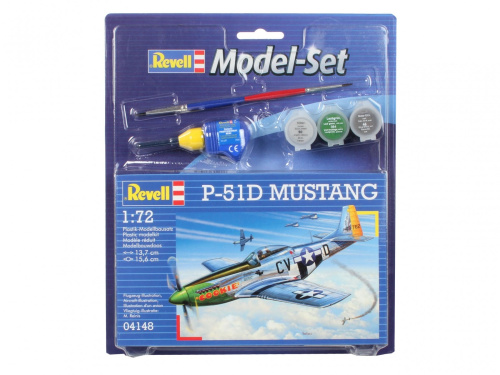 64148 Revell Подарочный набор с американским одноместным истребителем P-51D (1:72)