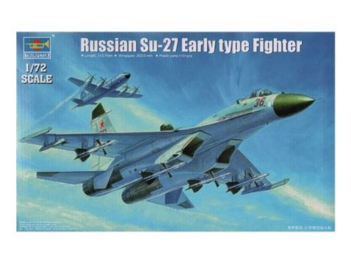 01660 Trumpeter Российский истребитель-перехватчик Су-27 (1:72)