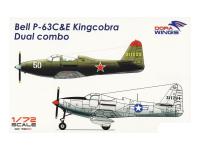DW7201D Dora Wings Истребители Bell P63C и E Kingcobra (2в1) (1:72)