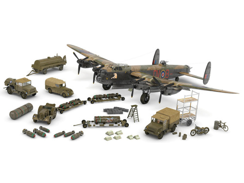 A50139 Airfix Бомбардировщик Lancaster BI с командой обслуживания 1:72
