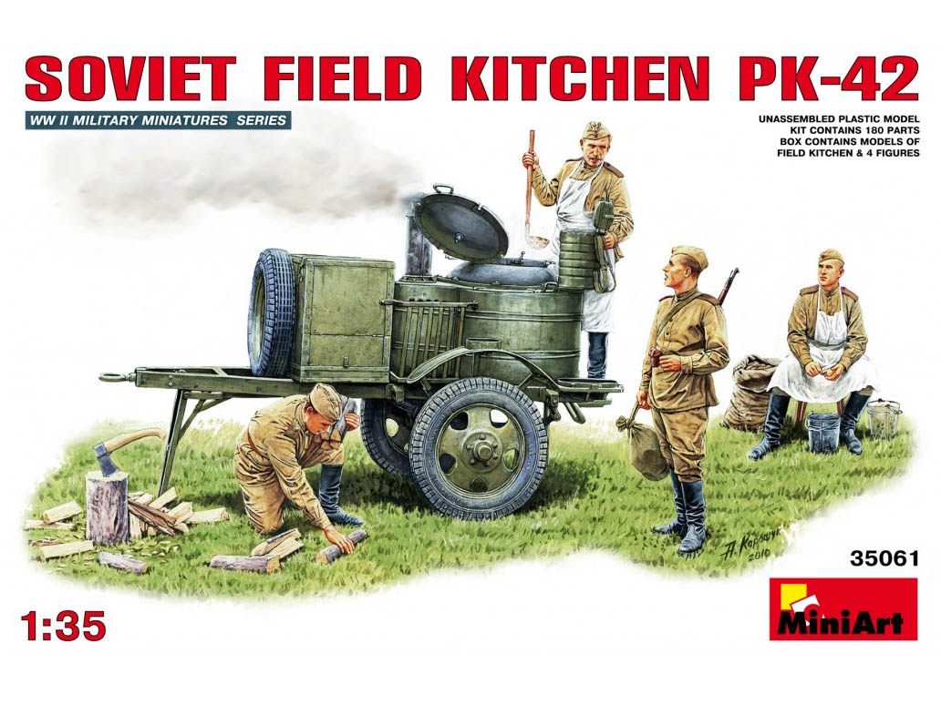 35061 MiniArt Советская полевая кухня КП-42 (1:35) купить сборную модель в  интернет-магазине Моделист - Доставка по всей России