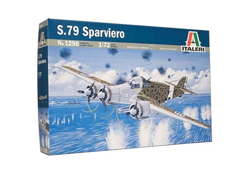 1290 Italeri Итальянский бомбардировщик и торпедоносец S.79 Sparviero (1:72)