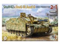 8009 Takom Немецкая САУ StuH42&StuG III Ausf.G Ранняя (2в1) (1:35)