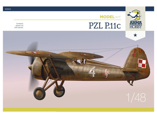 AH40002 Arma Hobby Истребитель PZL P.11c (1:48)
