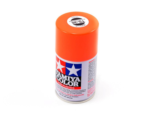 85036 Tamiya TS-36 Fluorescent Red (Флуоресцентная красная) краска-спрей 100 мл.