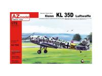 AZ7505 AZ Model Тренировочный самолёт Klemm KL-35D (1:72)