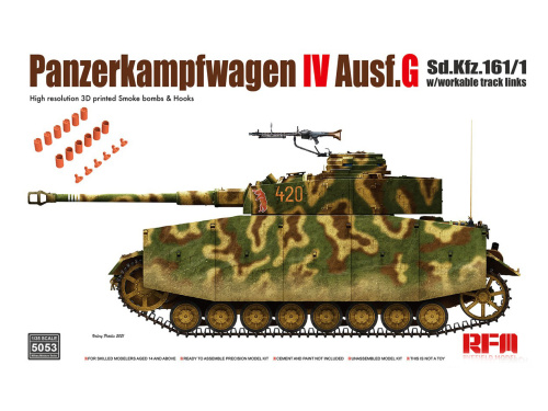 RM-5053 RFM Немецкий средний танк Pz.Kpfw. IV Ausf. G Sd.Kfz. 161/1 (1:35)