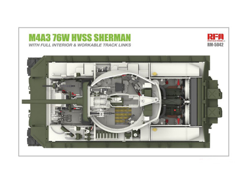 RM-5042 RFM Средний танк M4A3 76W HVSS Sherman (1:35)