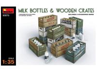 35573 MiniArt Деревянные ящики с молочными бутылками (1:35)