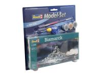 65802 Revell Подарочный набор с моделью немецкого линкора Bismarckl (1:1200)