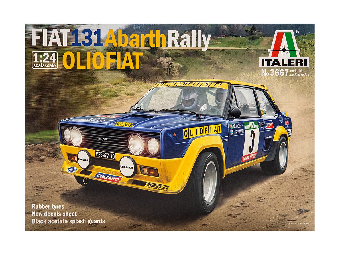 3667 Italeri Автомобиль Fiat 131 Abarth Rally Olio Fiat (1:24) купить  сборную модель в интернет-магазине Моделист - Доставка по всей России